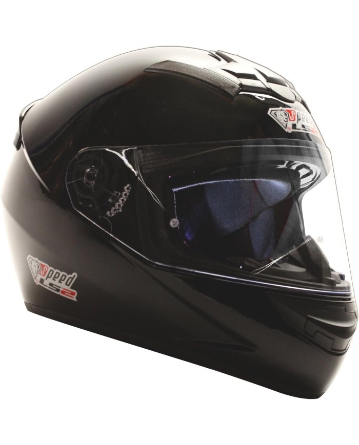 Casco LS2 nero lucido