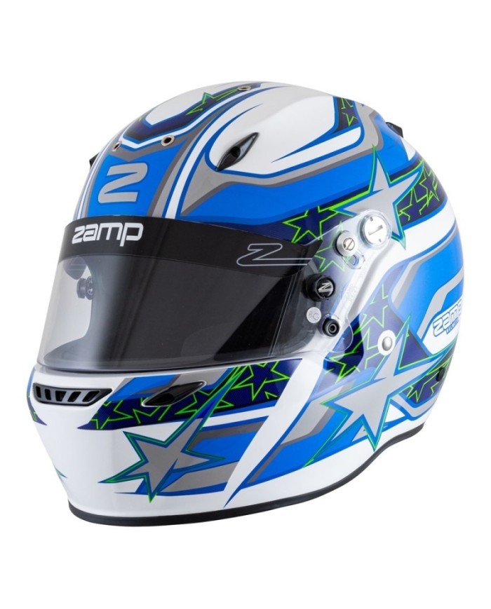 Casco Zamp ZR-72 White-Blue