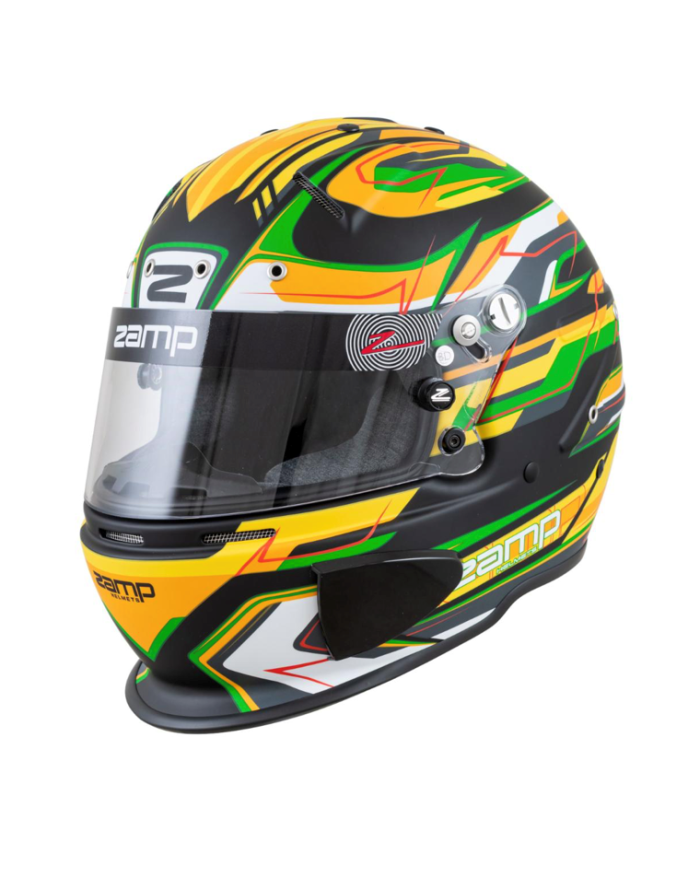 Casco Zamp RZ 70E Switch Green / Black / Yellow